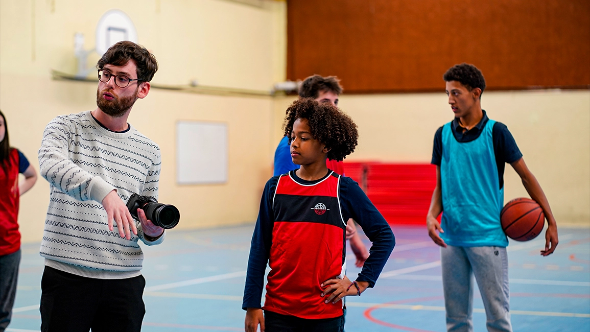 Photo tournage gymnase