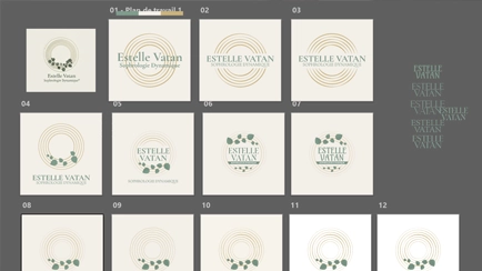 Plan de travail logo Estelle Vatan